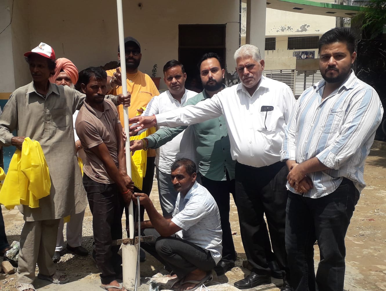 Basant Ritu Club installed 8th submersible pump at Government School.